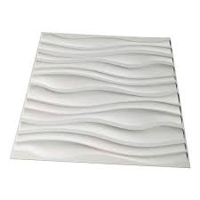 Art3d 19 7 In X 19 7 In Decorative Pvc 3d Wall Panels Wavy Wall Design 12 Pack