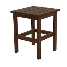 Durogreen Recycled Plastic Adirondack Side Table Size 15 Brown