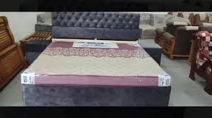 King Size Upholstered Bed With Side Box