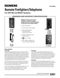 Remote Firefighters Telephone Siemens