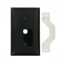 Leviton Black 1 Gang Phone Jack Wall