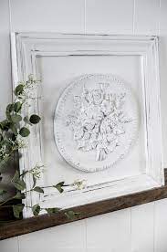 Diy Framed Plaster Medallion Wall Art