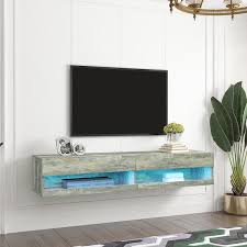 Godeer 70 87 In Gray Tv Stand Fits Tv