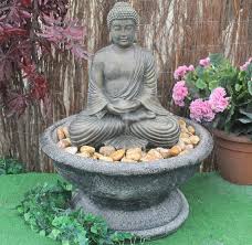 Patio Fountain With Compassion Buddha