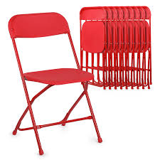 Monibloom 10pcs Plastic Foldable Chair