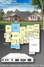 Plan 51851hz One Story Hill Country