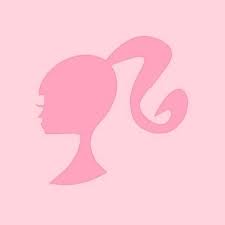 Pink Drawing Barbie Silhouette