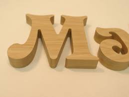 Hardwood Letter Signs Made With Maple
