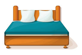 King Size Bed Icon Cartoon Style