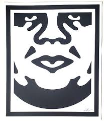 Shepard Fairey Face Hand Signed Obey