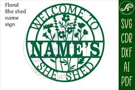 Fl She Shed Sign Svg Cut File