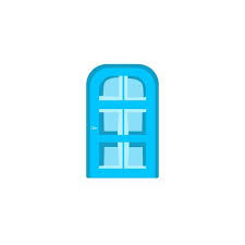 Glass Door Logo Vector Art Icons And