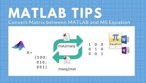 Matlab And Microsoft Equation Editor