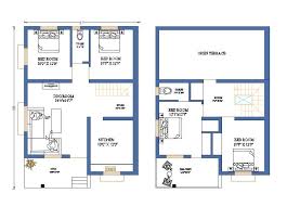 27x38 Feet House Layout Plan Drawing