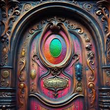 Vibrant Enchanted Door Of Magical