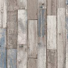 Distressed Wood Plank Neutral Blue