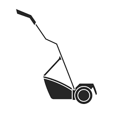 Lawn Mower Vector Outline Icon Vector