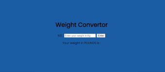 simple weight converter using