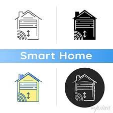 Garage Door Opener Icon Smart House