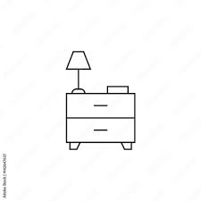 Nightstand With Lamp Icon Picture