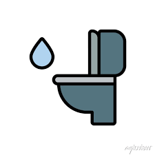 Wc Water Icon Simple Color With