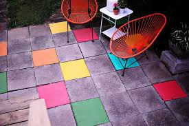 19 Painted Concrete Patio Designs