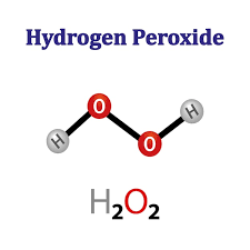 Hydrogen Peroxide Formula Isolated On
