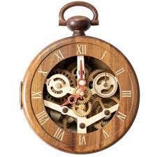 Steampunk Pendulum Clock Wooden Gears