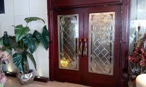 Hinged Stained Glass Door For Home