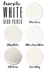 The Best Behr White Paint Colors