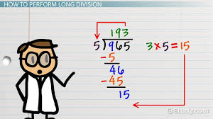 Long Division Definition Rules