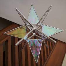 Stained Glass Star 6 12 Point Moravian