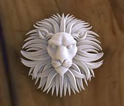 Lion Head 3d Print Model By Explorer