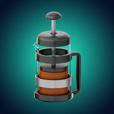 Premium Coffee Glass Icon 3d Rendering