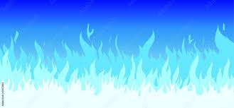 Cartoon Blue Gas Burner Flame Icon Or