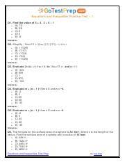 Equations And Inequalities Test 1 1