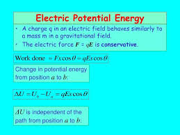 Ppt Electric Potential Energy