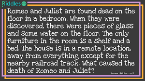 The Of Romeo And Juliet Riddle