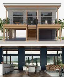 Modern Beach House Stilt House Plans
