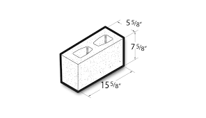 6x8x16 solid bottom bond beam block