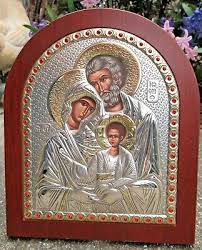 Royal Icono Byzantine Holy Family Icon
