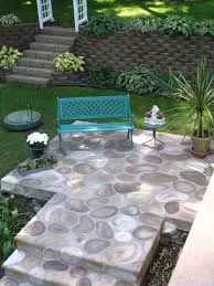 Ugly Concrete Slab Into A Faux Stone Patio