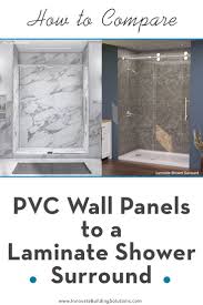 Pvc Wall Panels To A Laminate Shower