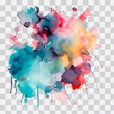 A Colorful Watercolor Paint Splatter On