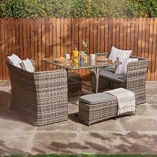 Rattan Garden Furniture Cube Set 8