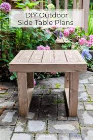 Diy Outdoor Side Table Plans Pine And