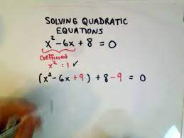 Solving Quadratic Equations