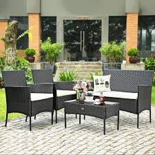 Costway 4 Piece Outdoor Patio Furniture