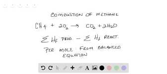 The Combustion Of Methane Can Be