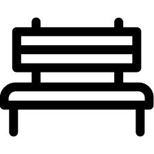 Bench Basic Rounded Lineal Icon